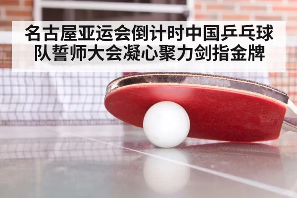 名古屋亚运会倒计时中国乒乓球队誓师大会凝心聚力剑指金牌